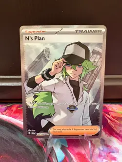 N’s Plan 163/086 - Pokemon TCG SV11B: Black Bolt - Full Art Ultra Rare-NM - Image 1