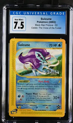 2002 Pokemon Suicune Celebi: The Voice Of The Forest 53 CGC 7.5 - Image 1