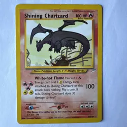 SHINING CHARIZARD 107/105 SECRET RARE NEO DESTINY POKEMON TCG MP - Image 1