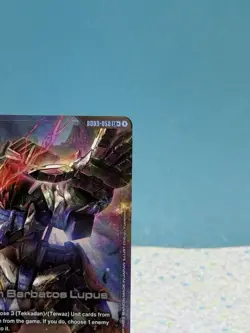 Gundam Card Game Steel Requiem Gundam Barbatos Lupus GD03-050 LR+ - Image 4