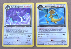 Dark Dragonair & Dragonite 1st Edition Team Rocket Pokemon Card 30/62 Non-Holo - Image 1