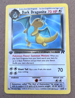 Dark Dragonair & Dragonite 1st Edition Team Rocket Pokemon Card 30/62 Non-Holo - Image 4