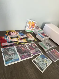 ONE PIECE CCG BULK LOT 200+ cards!! SRs R L - Image 1