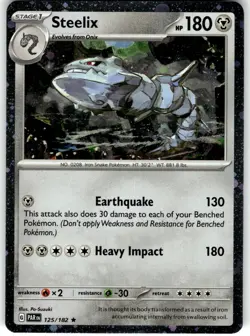 Steelix - (Cosmos Holo) Rare Miscellaneous Cards & Products 125/182 LP - Image 1