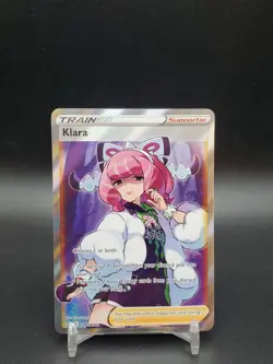 Klara SWSH302 Black Star Promo Full Art NM Pokemon Card - Image 1