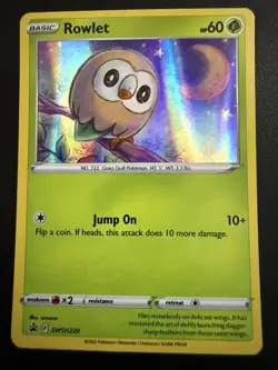 Rowlet - (Cosmos Holo) Promo Miscellaneous Cards & Products SWSH220 NM - Image 1