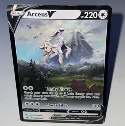 Pokemon Arceus V SWSH204 SWSH: Sword & Shield Promo Card Holo Illustration LP - Image 1
