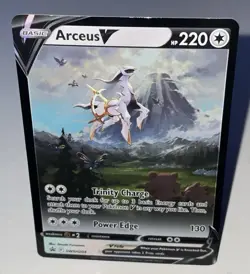 Pokemon Arceus V SWSH204 SWSH: Sword & Shield Promo Card Holo Illustration LP - Image 2