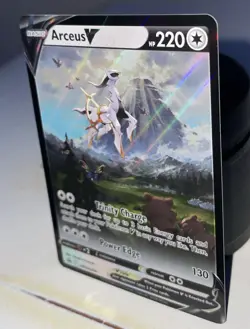 Pokemon Arceus V SWSH204 SWSH: Sword & Shield Promo Card Holo Illustration LP - Image 3