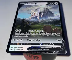 Pokemon Arceus V SWSH204 SWSH: Sword & Shield Promo Card Holo Illustration LP - Image 5