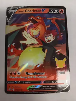 2021 Pokemon Lance's Charizard SWSH133 Promo trading card - Image 1
