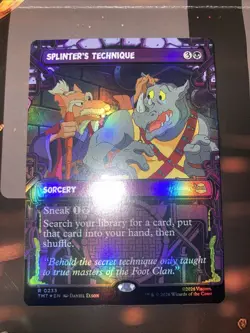 magic the gathering TMNT Splinter’s Technique Borderless Foil - Image 1