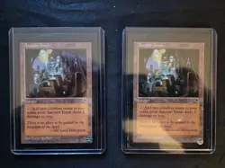 MTG Ancient Tomb X2, Tempest rel. regular unc. NONBASIC land 1997 VG condition - Image 1