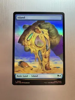 Island - 254 - MTG: Teenage Mutant Ninja Turtles - Pizza Land - Foil - Image 1