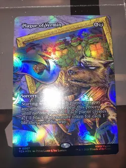 Plague of Vermin (Borderless) Teenage Mutant Ninja Turtles Eternal-Legal Foil - Image 1