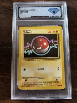 Pokemon TCG Voltorb Base Set 67/102 Unlimited Common 4th Print 1999-2000 MNT 8 - Image 1