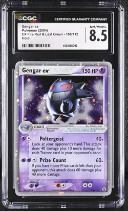 CGC 8.5 Gengar ex 2004 EX Fire Red & Leaf Green 108/112 Holo SWIRL Pokemon Card - Image 1