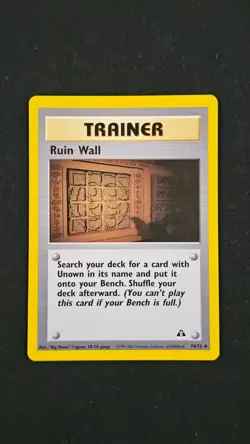 Pokemon - Neo Discovery - Ruin Wall Non Holo - 74/75 - Image 1