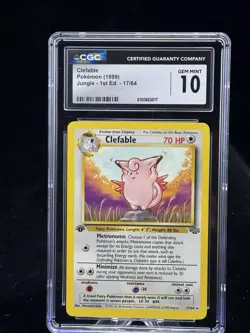 Clefable #17 Non-Holo 1st Edition Jungle 1999 Pokemon CGC 10 💫 - Image 1