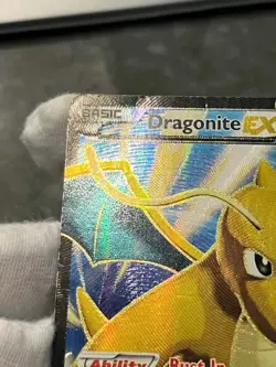 Pokemon TCG Dragonite EX 108/111 Furious Fists Holo Full Art Ultra Rare Damaged - Image 4