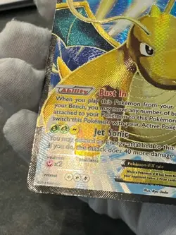 Pokemon TCG Dragonite EX 108/111 Furious Fists Holo Full Art Ultra Rare Damaged - Image 5
