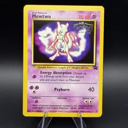 Mewtwo (Movie Promo) 03/53 Wotc Promo Vintage Pokemon TCG Black Star STAMPED🔥 - Image 1