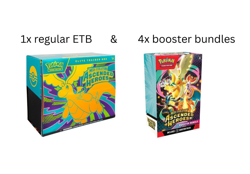 Pokemon Ascended Heroes 1x regular ETB & 4x Booster Bundles (PRESALE) - Image 1