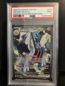 PSA 9 MINT Pokemon Surging Sparks Archaludon Special Illustration Rare #241/191 - Image 1