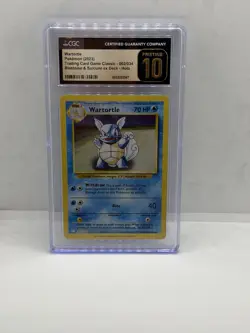Pokemon TCG CGC Pristine 10 Wartortle 002/034 Classic Holo English Rare - Image 1