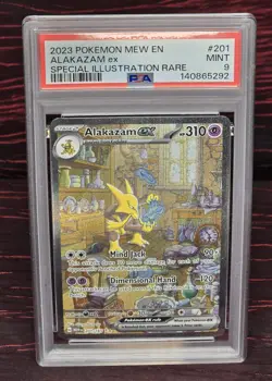 Alakazam ex PSA 9 Graded 2023 Pokemon S&V 151 #201 Special Illustration Rare - Image 1
