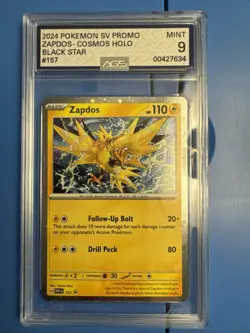 2024 Zapdos Cosmos Holo Black Star Pokemon SV Promo - Image 1