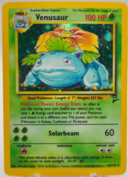 [Minor Crease] Venusaur Holo 2000 Pokemon Base Set 2 #18 - Image 1