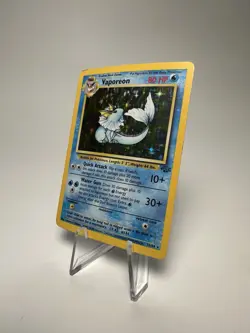 Pokemon Jungle Vaporeon Holo Rare Unlimited #12/64 1999 TCG - Image 3