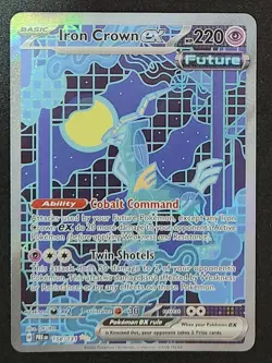 Pokemon Iron Crown EX 158/131 Prismatic Evolutions Special Illustration Rare - Image 1