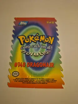 Dragonair # 148 Pokemon Evolution 1999 TCG Topps Die Cut Embossed 11 of 12 Rare - Image 5