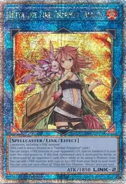 Yugioh Hiita the Fire Charmer, Ablaze RA04-EN074 Quarter Century Rare - MINT! - Image 1