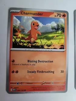 Pokemon TCG Charmander 004/165 2023 MEW Set Includes 2 Cards - Image 2