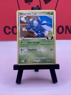 Heracross E4 24/111 Pokemon Card Platinum Rising Rivals Rare NM - Image 2