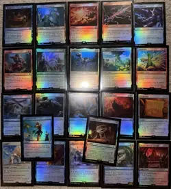 MTG Magic The Gathering Final Fantasy Lot Of 22 FOIL Cards - Image 1