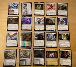 Magic The Gathering Lot Of 20 White Cards Including Rares and Mythics NM - Image 1