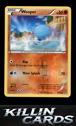 Reverse Holofoil Wooper 38/98 Pokemon Common XY - Ancient Origins Card NM - Image 1