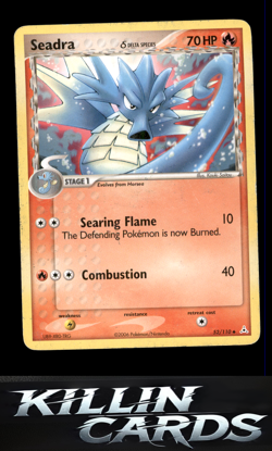 Seadra (Delta Species) 52/110 Pokemon Uncommon Holon Phantoms Card LP - Image 1