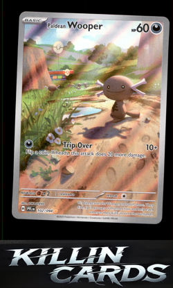 Paldean Wooper 102/094 Pokemon Illustration Rare ME02: Phantasmal Flames Card NM - Image 1