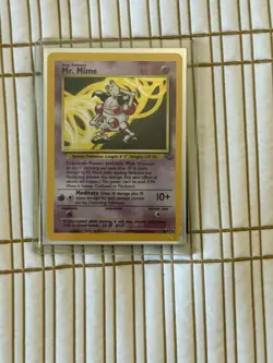 Pokemon TCG Mr. Mime Jungle Holo Card 6/64 Unlimited Rare-NM Condition - Image 1
