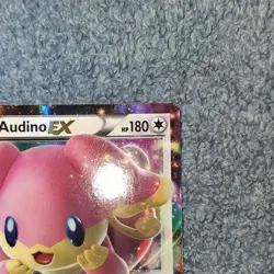 Pokemon Audino EX 84/124 2016 Ultra Rare Holo Basic Pokemon TCG Card Stock Card - Image 2