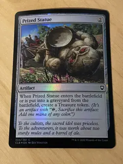 1x Prized Statue FOIL NM Eng MTG - Commander Legends Baldur's Gate - Image 1