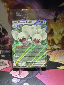 Pokemon- Maushold EX 155/182 Double Rare Holo- Paradox Rift- SEALED NM - Image 1