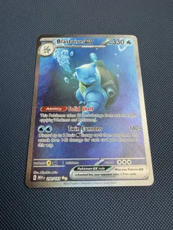 Pokemon Blastoise ex 200/165 Scarlet & Violet 151 Illustration Rare English - Image 2