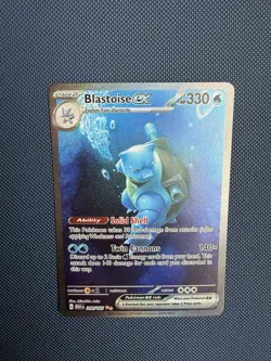 Pokemon Blastoise ex 200/165 Scarlet & Violet 151 Illustration Rare English - Image 3