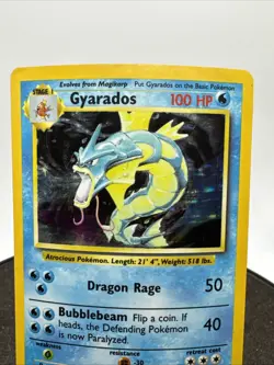 Gyarados 6/102 Holo Rare Base Set Pokemon Card WOTC - Image 2
